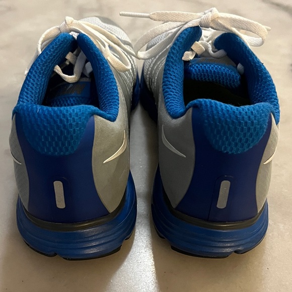 Nike Fly Wire VT3 Lunarlon Gray and Blue Athletic Shoes Sneakers - Picture 5 of 11